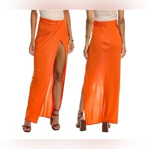 Ronny Kobo Blythe Skirt XS NWT orange